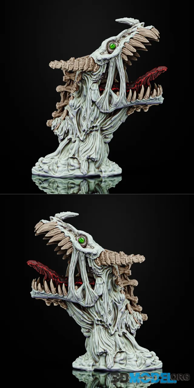 Undead Dragon head – Printable