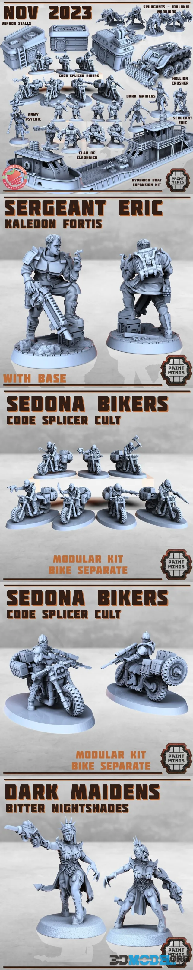 Print Minis November 2023 – Printable