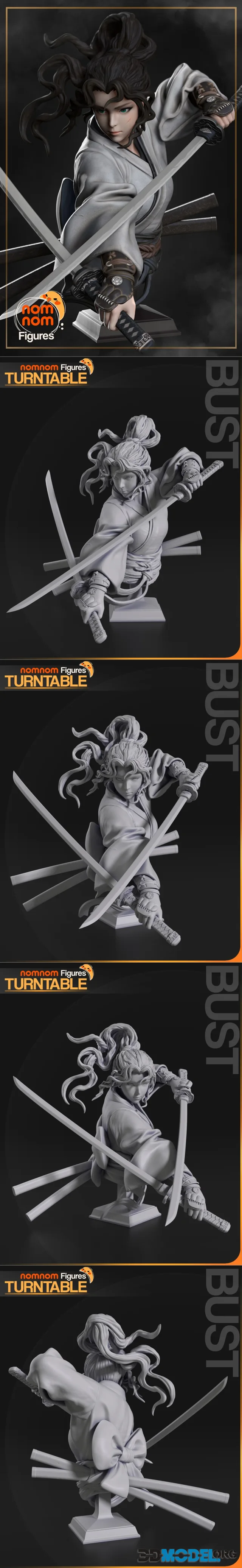 Nomnom Figures - Neko Warrior – Printable