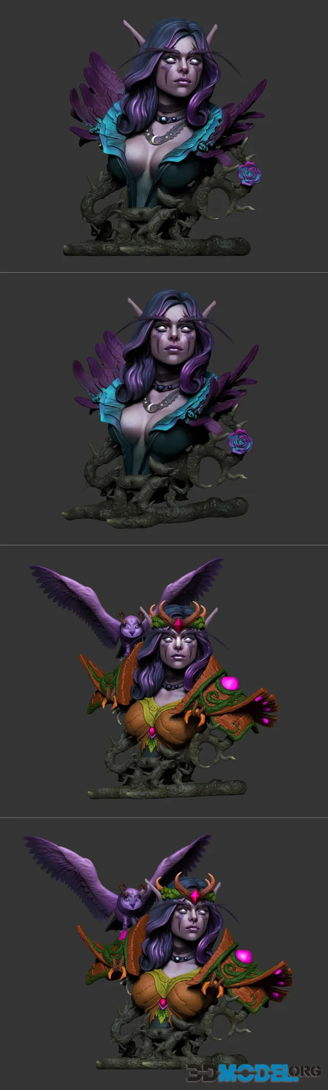 Night Elf Bust – Printable