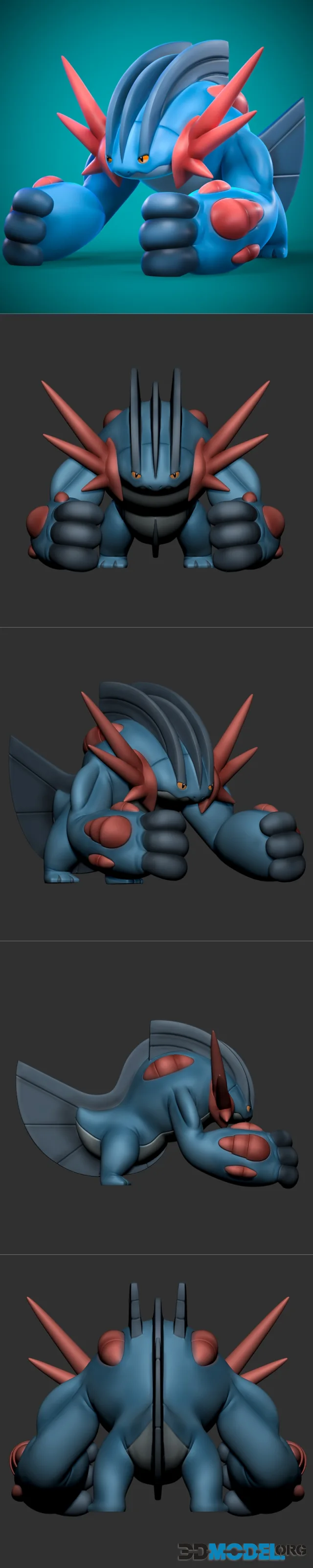Megaswampert Pokemon – Printable