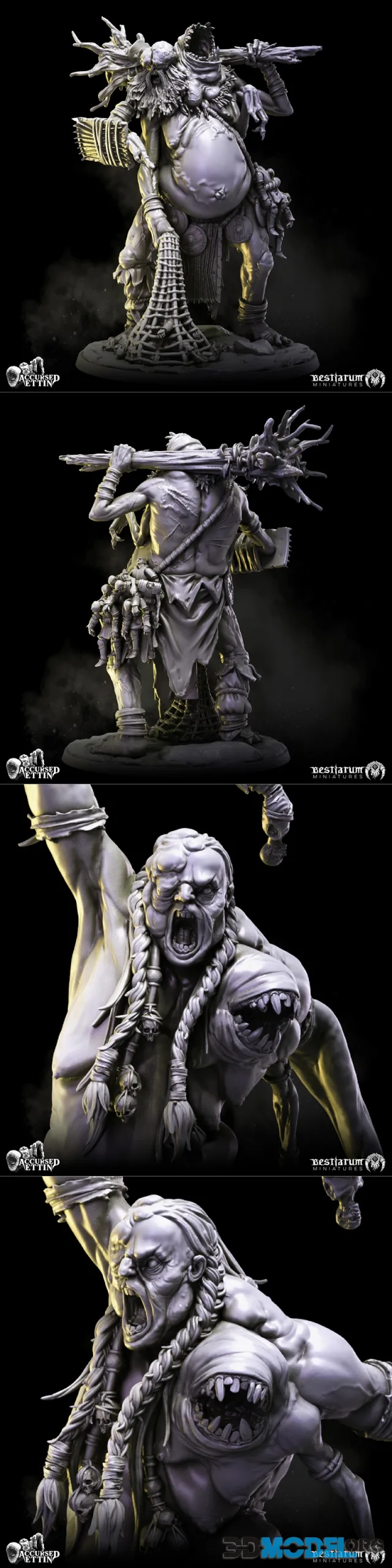 Bestiarum Miniatures - Ettin – Printable