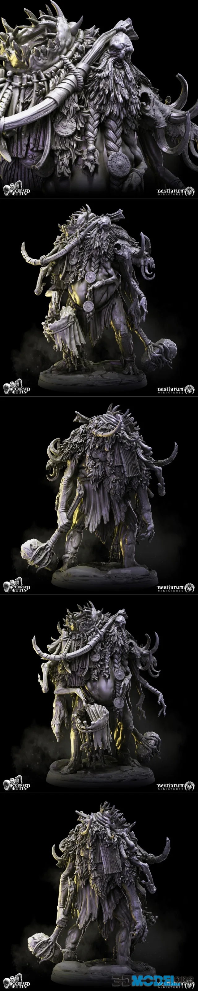 Bestiarum Miniatures - Ettin Grandsire – Printable
