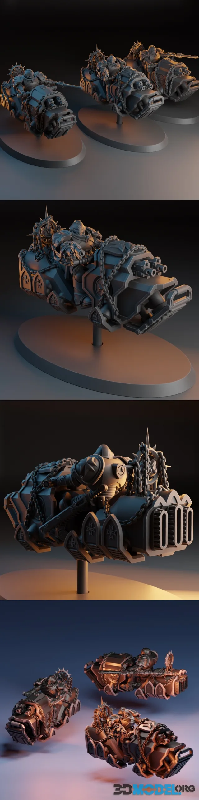 Blackrock Miniatures - Chevalier Repulsor Squad – Printable
