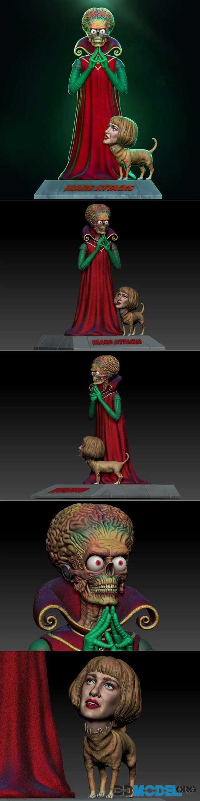 Diklichart - Mars Attacks – Printable