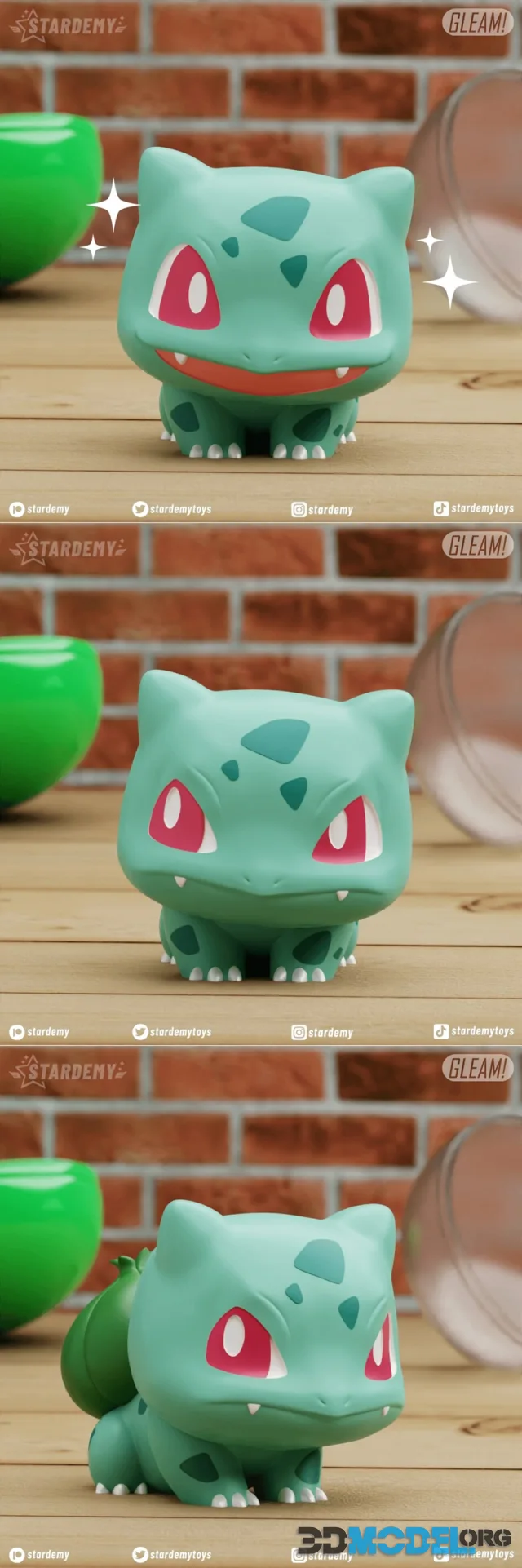 Bulbasaur Gleam Chibi Pokemon – Printable
