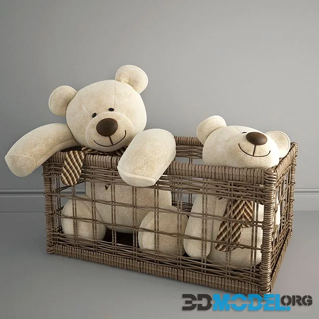 Bears in a basket