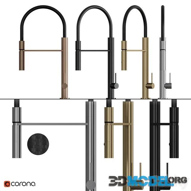 3D Model Diametro35 Inox Kitchen Faucet   Diametro35 Inox Kitchen Faucet 0.webp