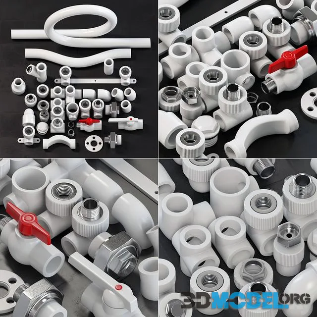 Fitingi plastic white
