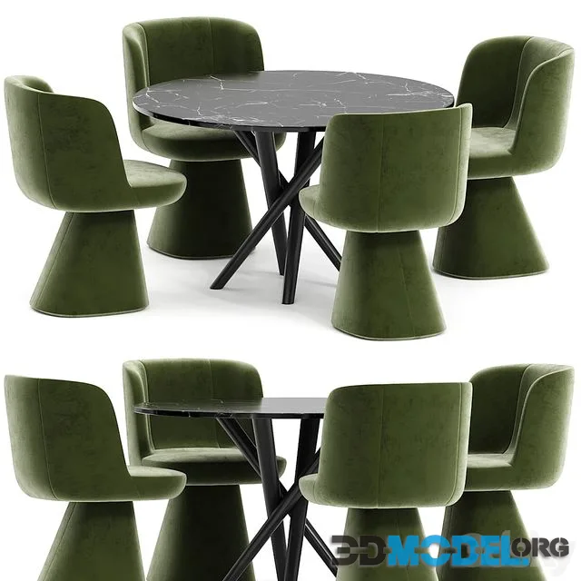 FLAIR O' chair and Marble table