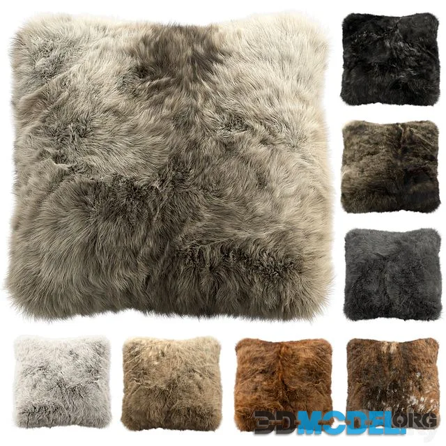 Fur pillow set 2