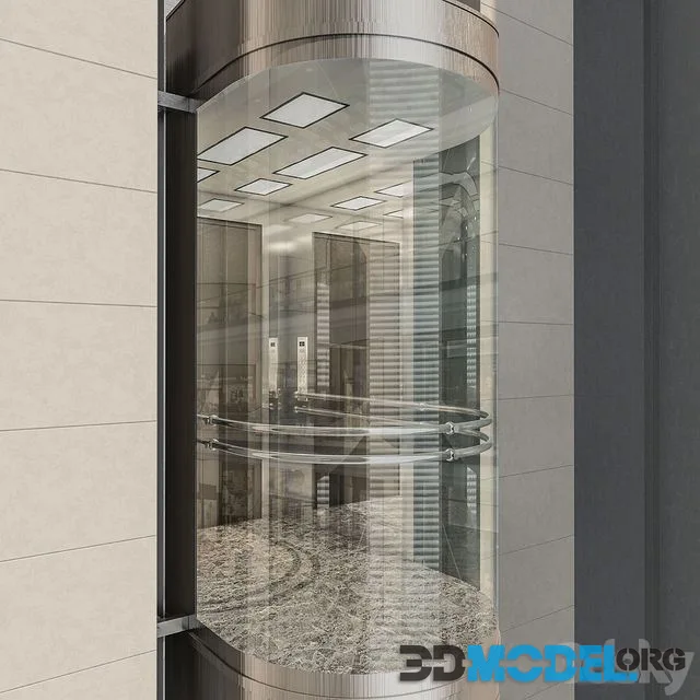 Glass elevator