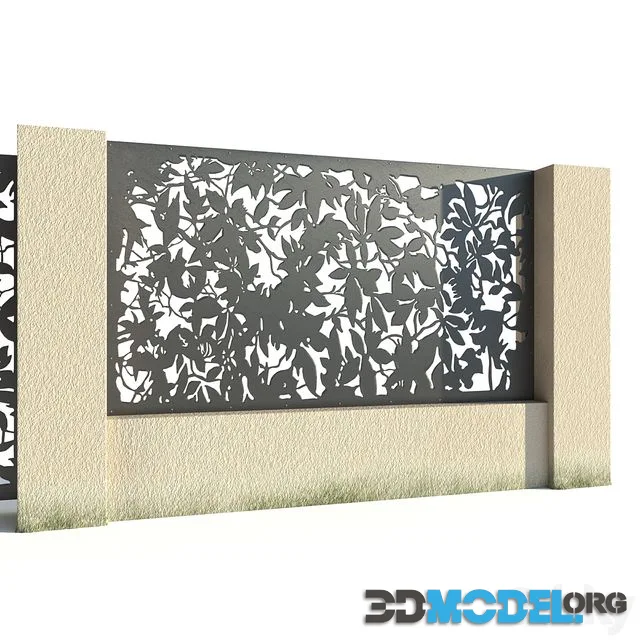 Metal fence # 04