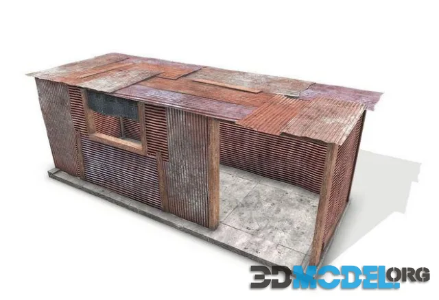 Metal Plates Shed (PBR)