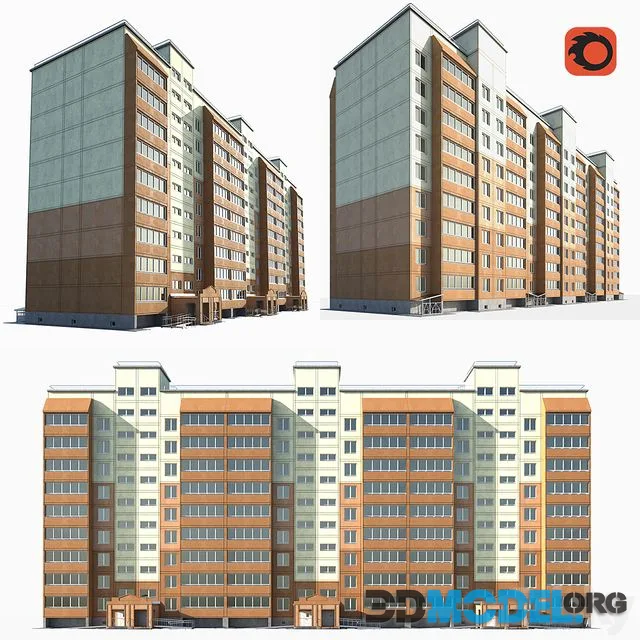 Multi-storey residential building (modern style)