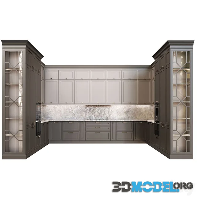 Neoclassical kitchen 16