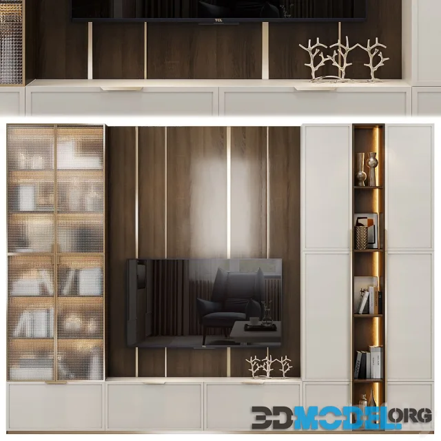 Neoclassical TV Wall 010