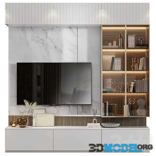 Neoclassical TV Wall 022