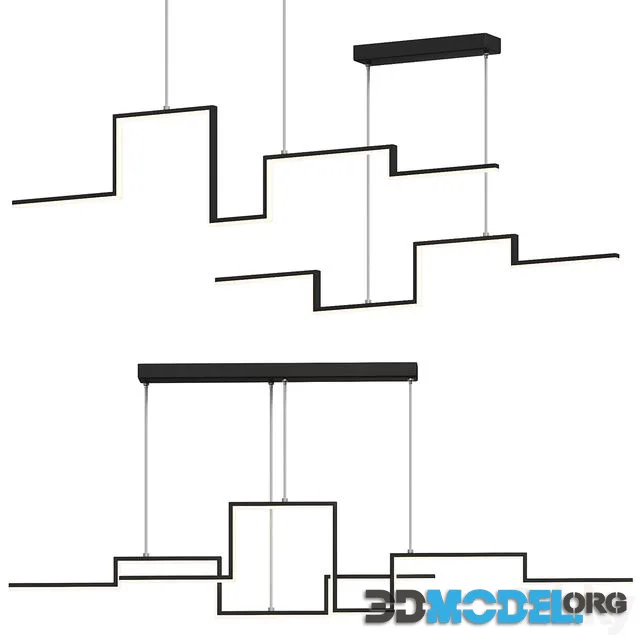 Nordic Geometry Linear - Pendant