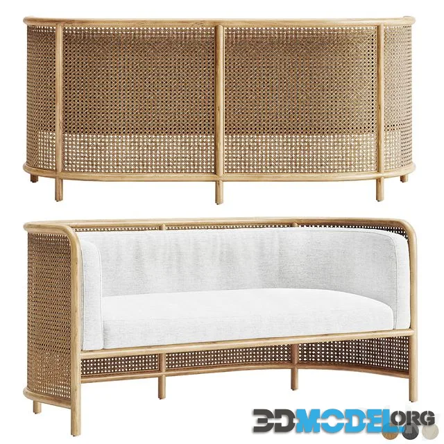 Rattan sofa