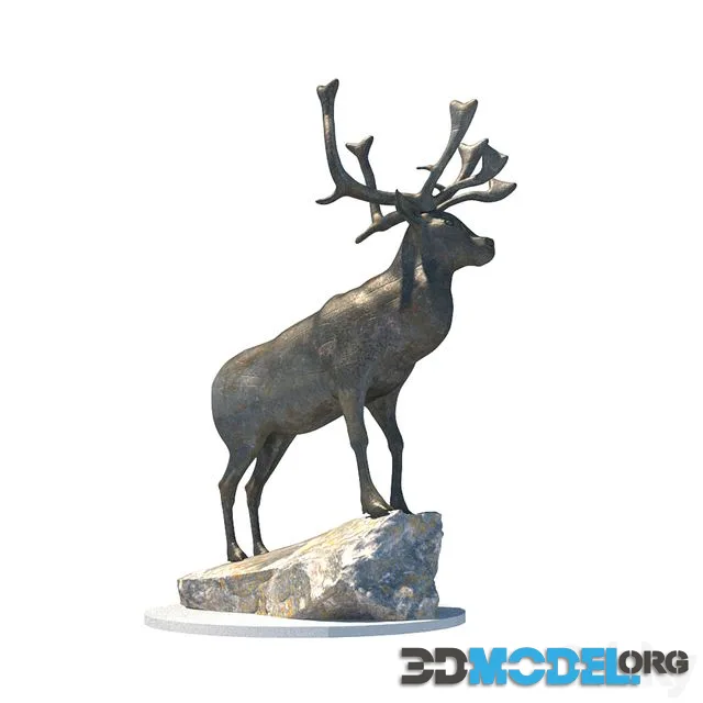 Sculpture deer