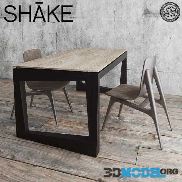 Shake Twist Table & hio chair