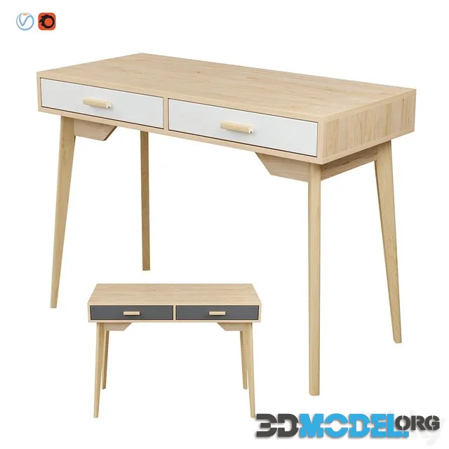Skandica - Horten (Nordic Scandi) Desk