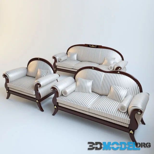 Sofa and armchair