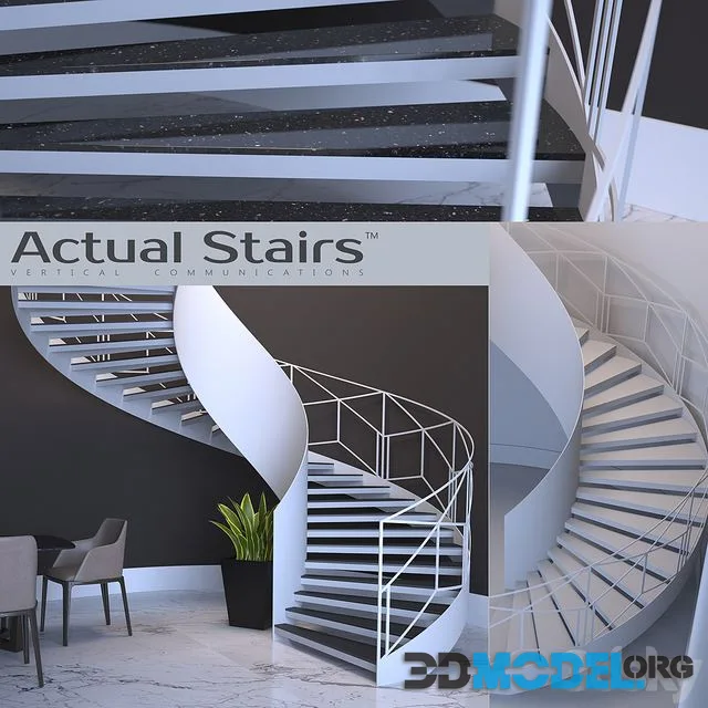 Spiral staircase Actual Stairs 002
