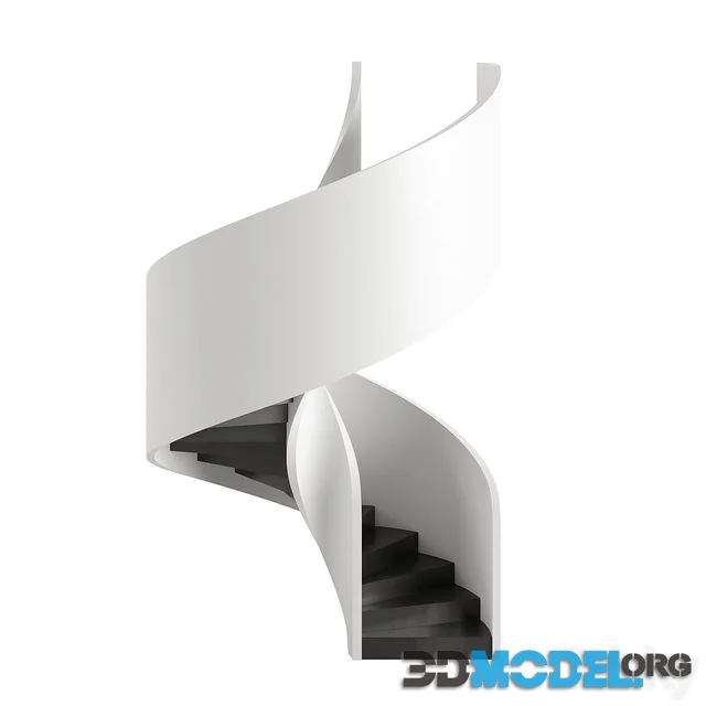 3d Model – Spiral Staircase Type 6