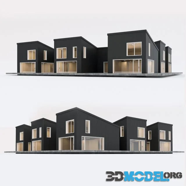 Two-storey residential building. Prefab house. 8