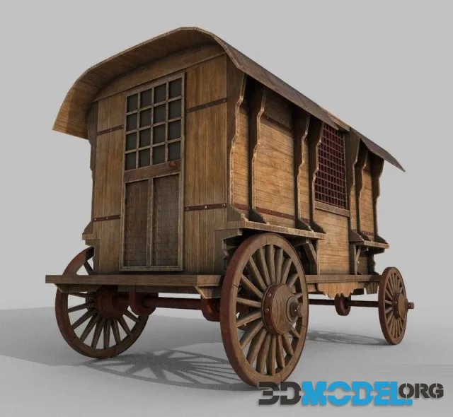 Wooden Western Wagon (PBR)