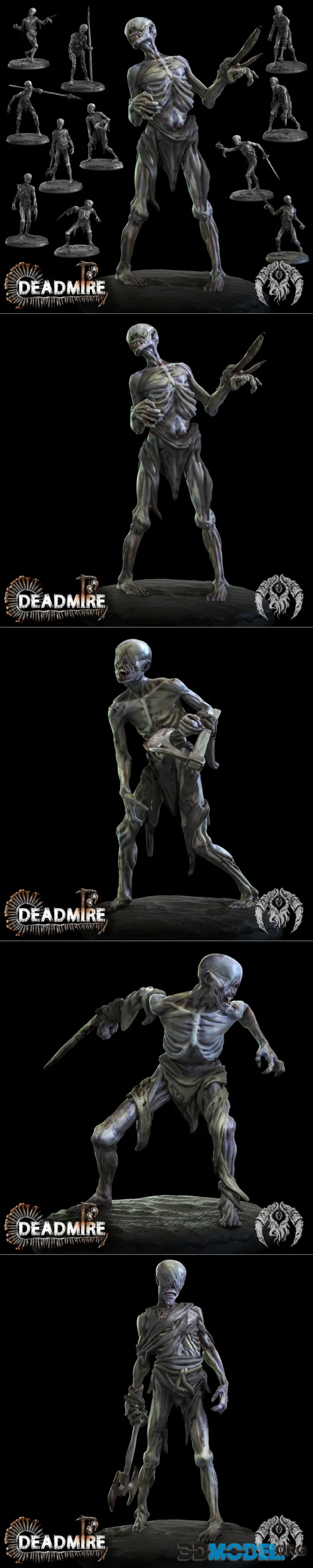 Bestiarum Miniatures - The Restless X12 – Printable