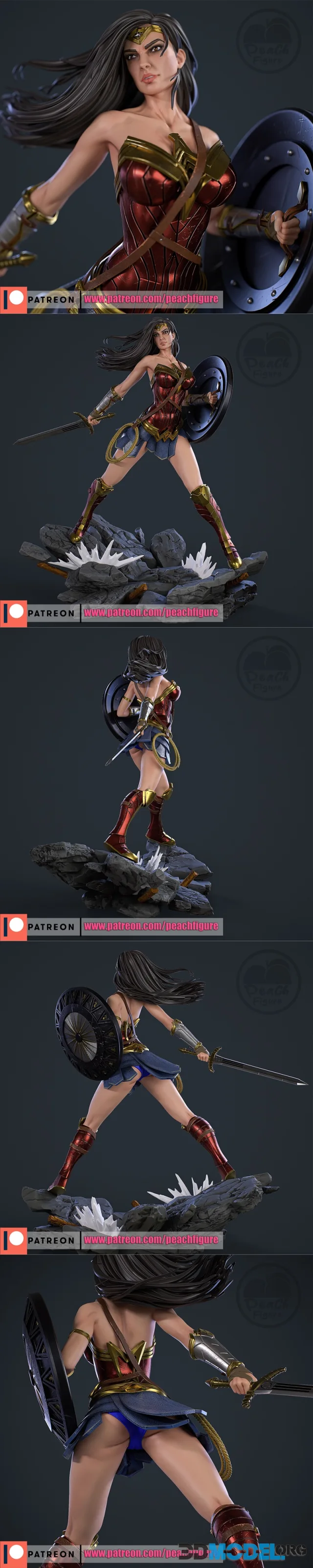 Peach Figure - Wonder Woman – Printable