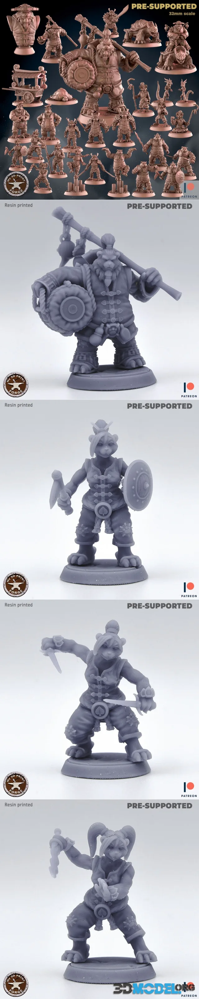 My3DPrintForge - Pandas Bundle March 2023 – Printable