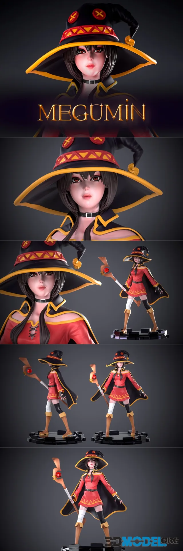 Megumin Konosuba By Focree – Printable