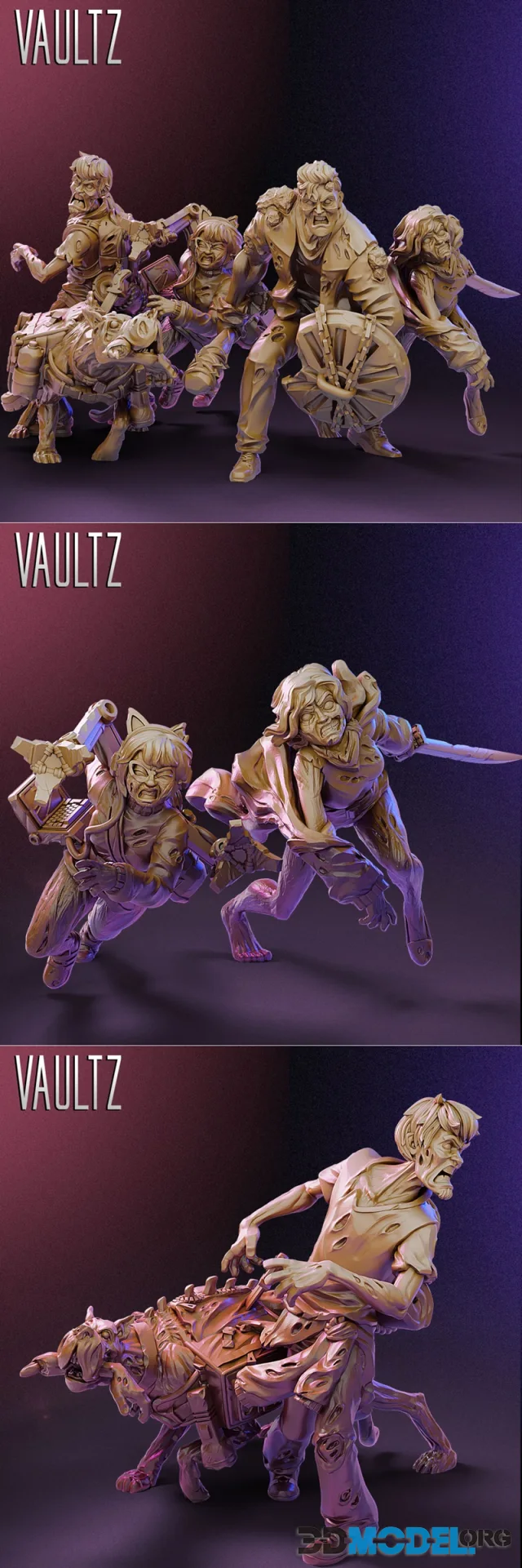 Vaultz Miniatures - Teen Gang ZOMBIES – Printable