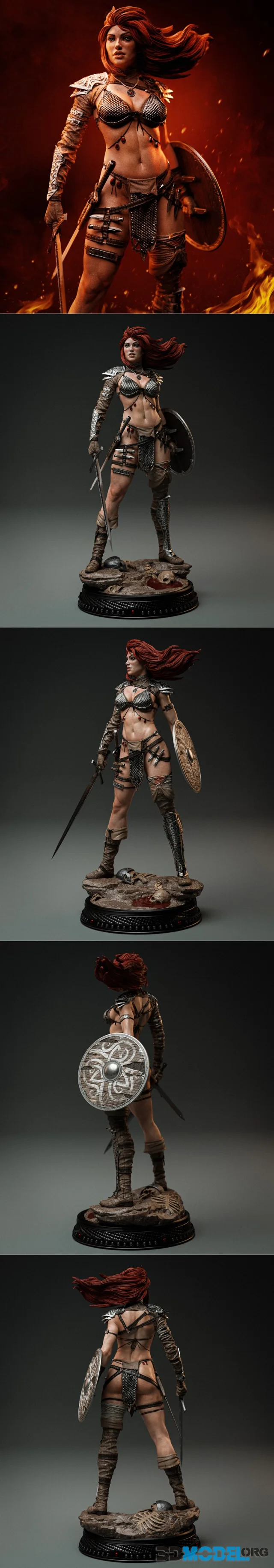 Cardoso 3d Studio - Red Sonja – Printable
