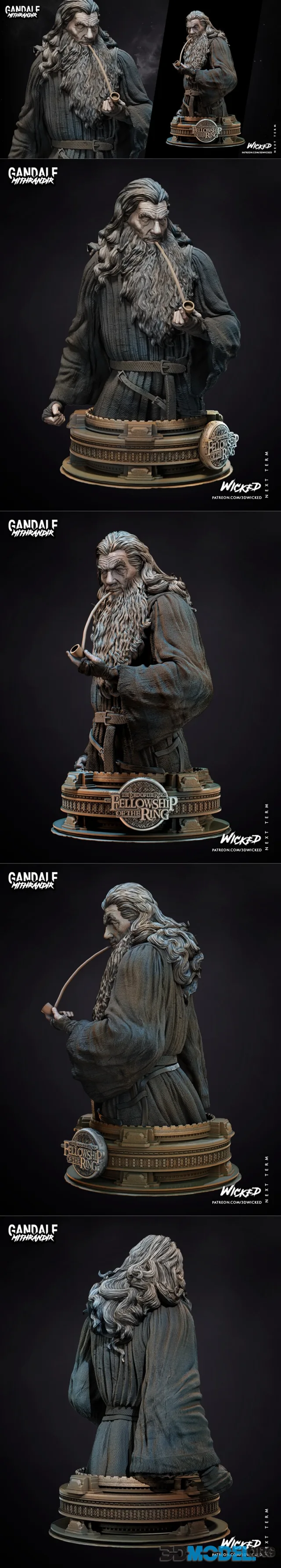 WICKED - Gandalf Bust – Printable