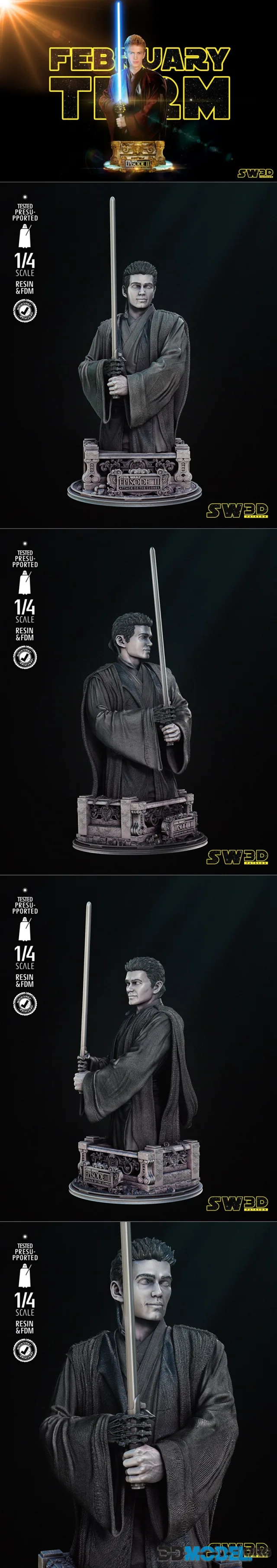 Star Wars - Anakin Bust – Printable