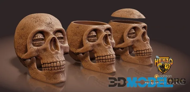 Hex3D - Sandman Corinthian Skull – Printable