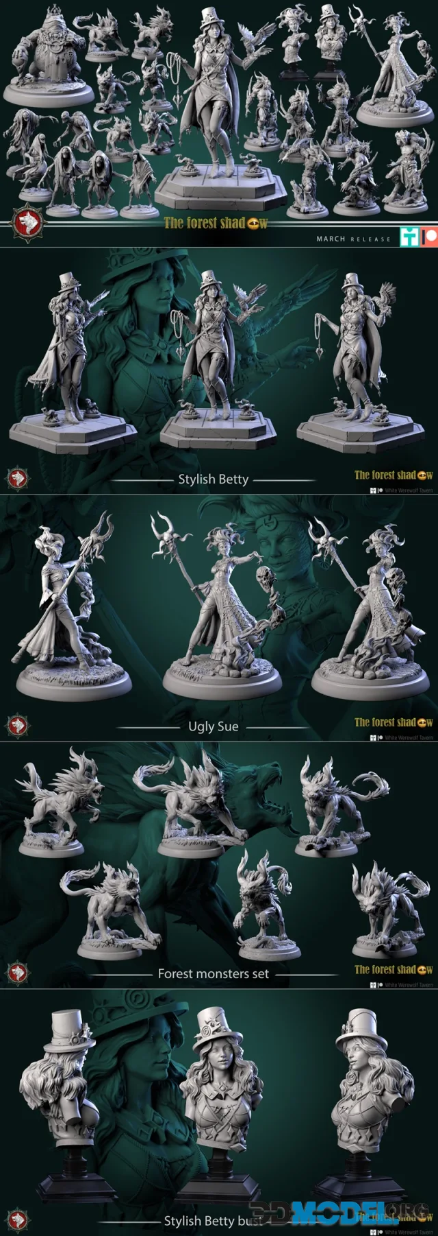 White Werewolf Tavern - The Forest Shadow – Printable
