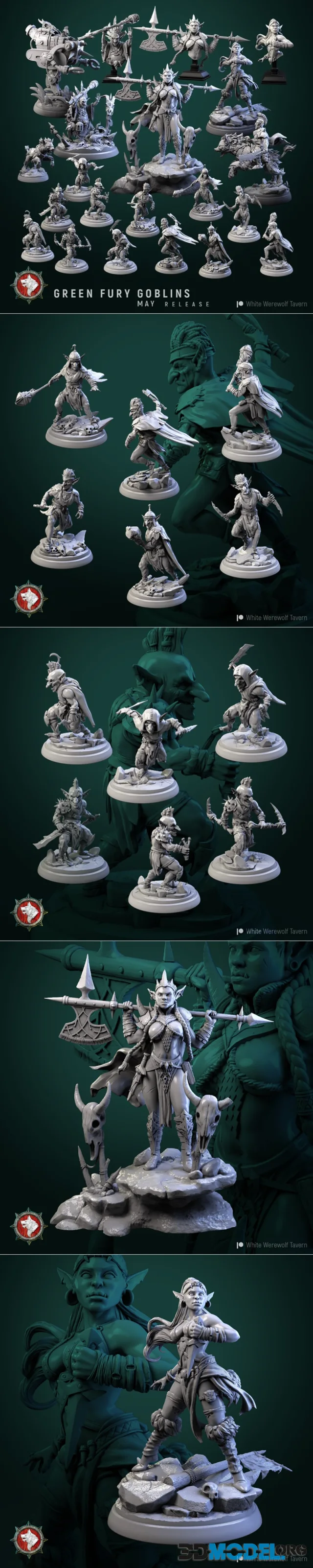 White Werewolf Tavern - Green Fury Goblins – Printable