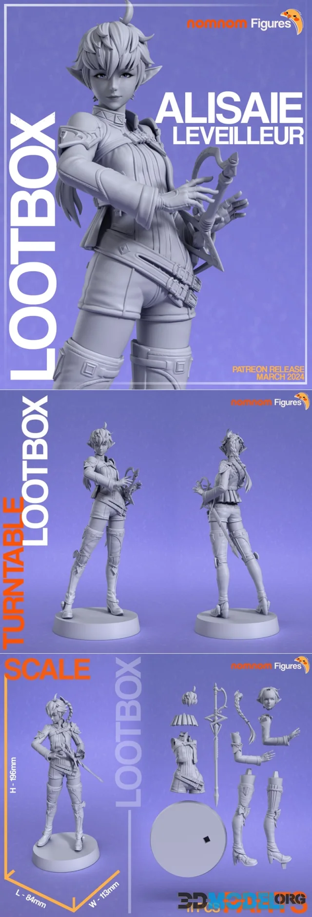 Nomnom Figures - Alisaie Leveilleur – Printable
