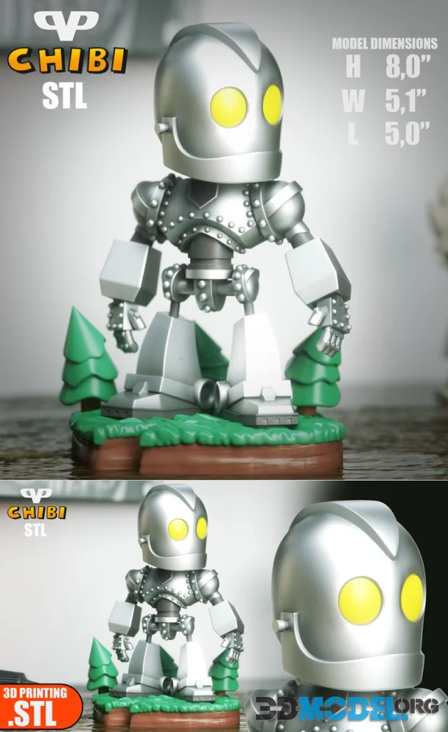3DXM - Iron Giant Chibi – Printable