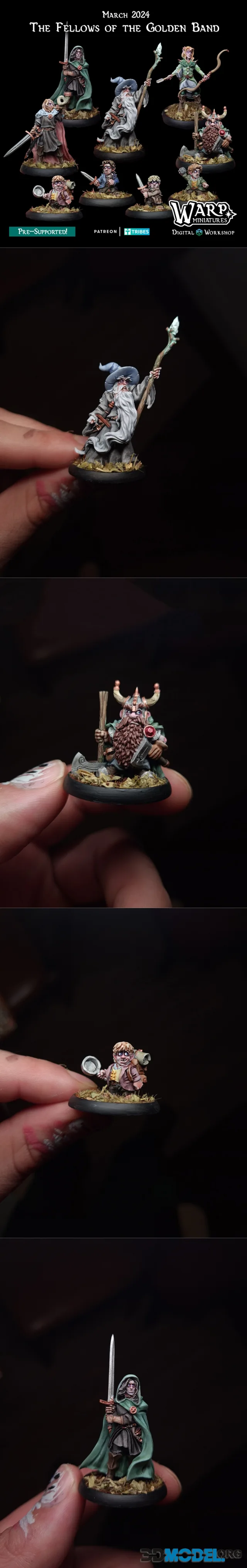 Warp Miniatures - Fellows of the Golden Band March 2024 – Printable