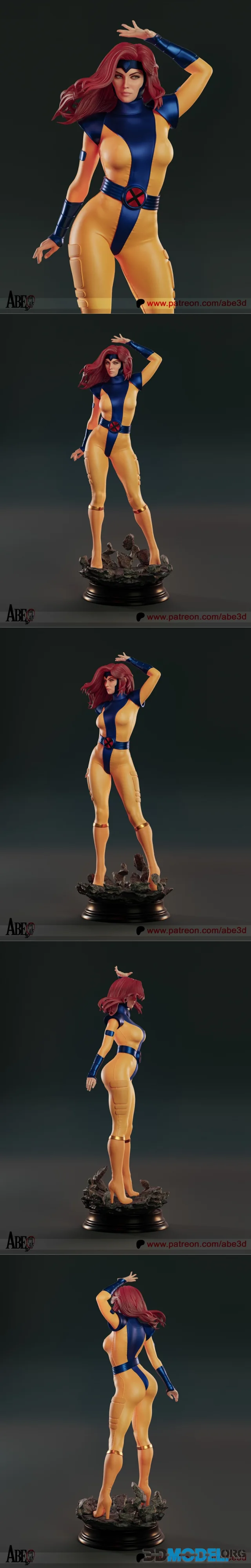 Abe3D - Jean Grey – Printable