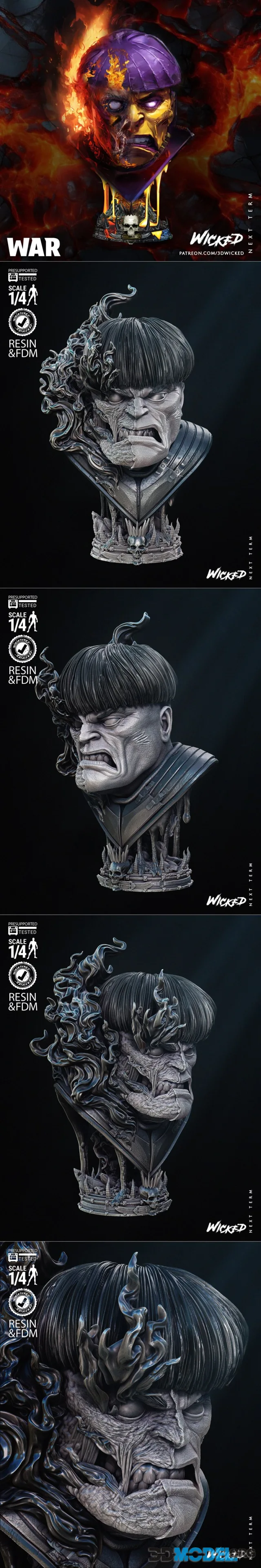 Wicked - War Bust – Printable