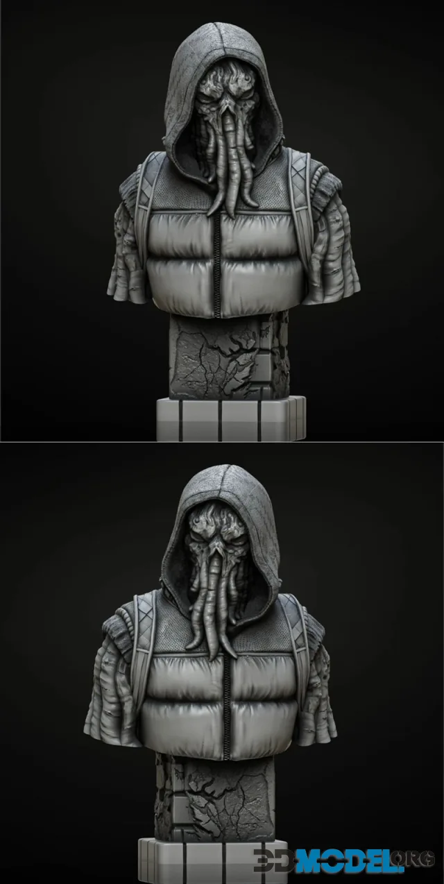 Urban Cthulhu bust – Printable