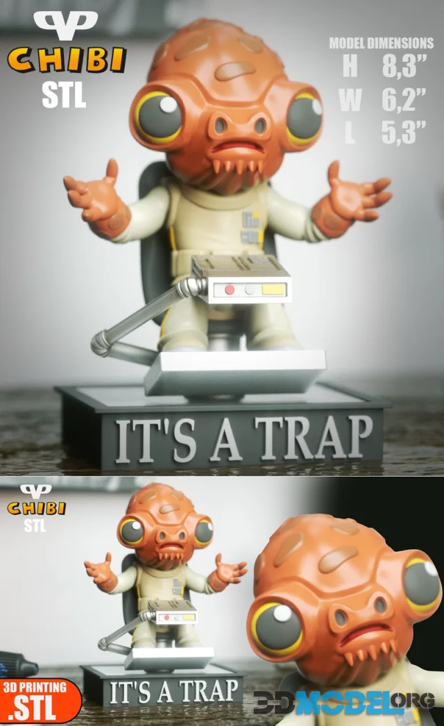 Admiral Ackbar Chibi – Printable